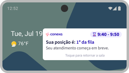 Tela de sobreposição para consulta imediata no Android