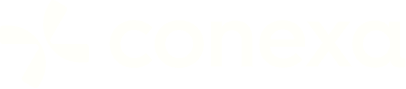 Logo da Conexa (versão branca) sobre fundo preto
