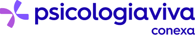 Logo da Psicologia Viva sobre fundo colorido da marca